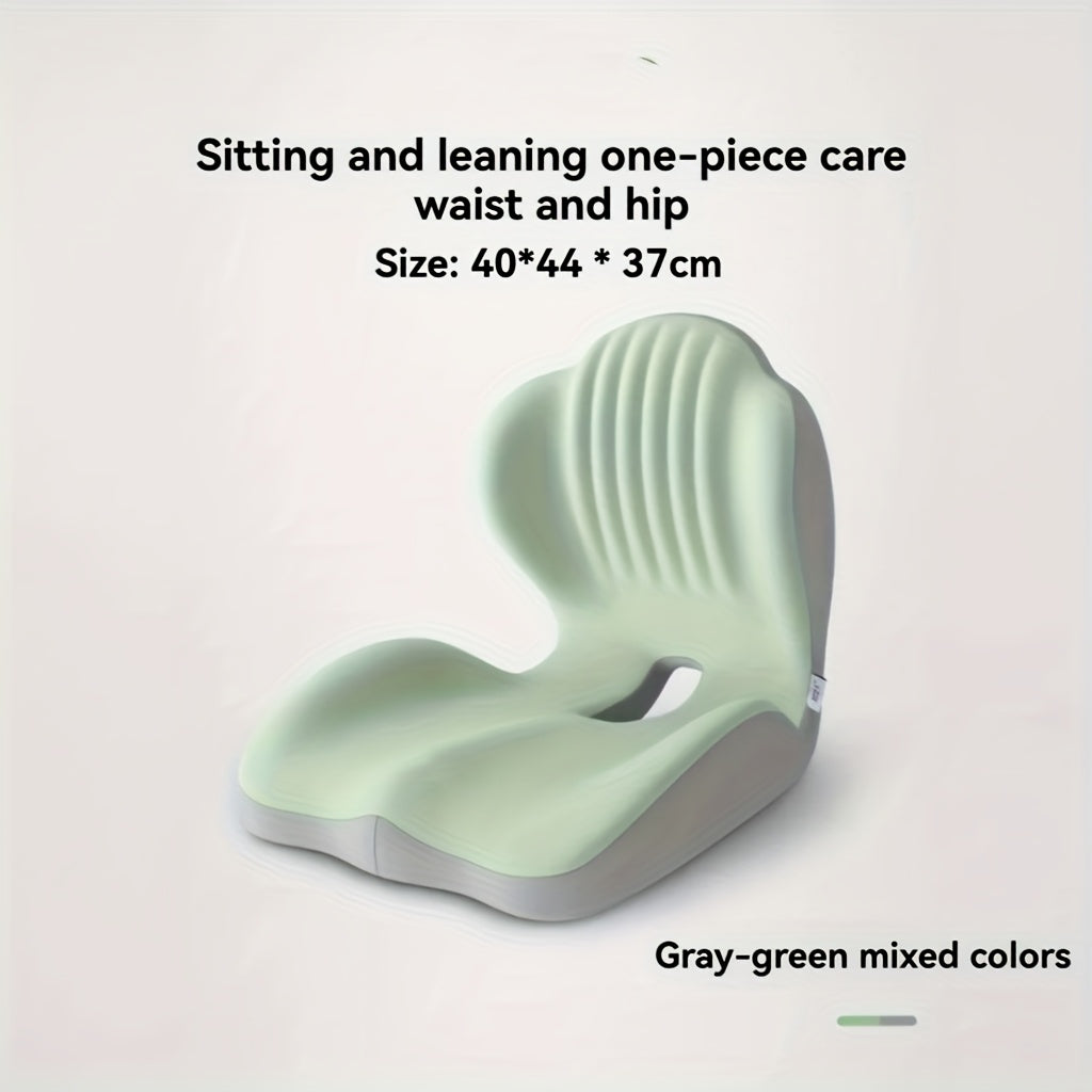 Ergonomically Designed Memory Foam Seat Cushion with a Raised Back, Breathable And Hollow Structure, Ideal for Office Chairs, Providing Comfort for Extended Sitting Periods And Versatile for Different Situations