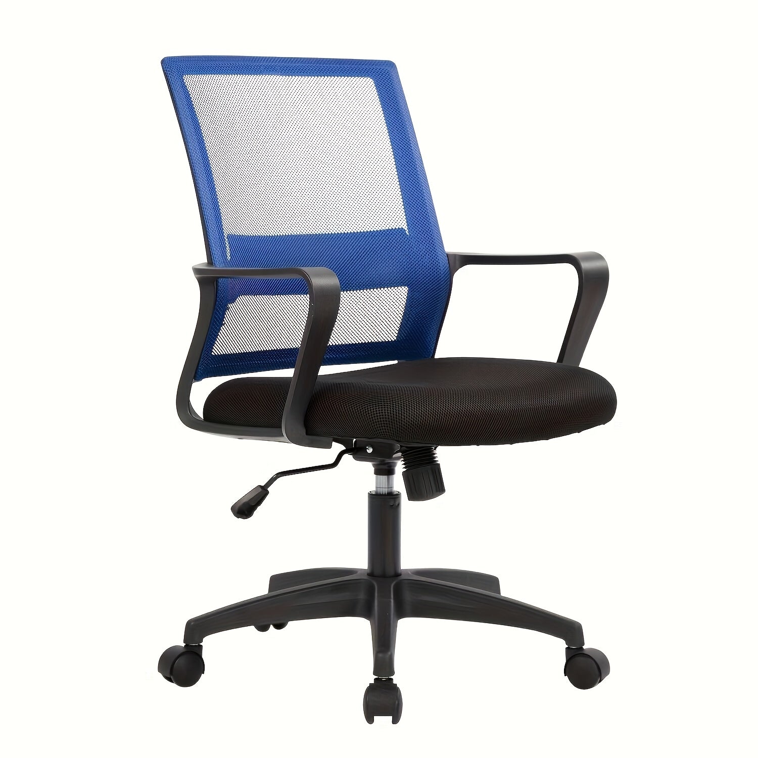 Mesh Chair, Mid-Back Office Chair Computer Chair Ergonomic Desk Chair, 5-Wheel Base & 360° Swivel, Suitable For Long Hours Of Use, Chaise Confortable, Home Office Furniture