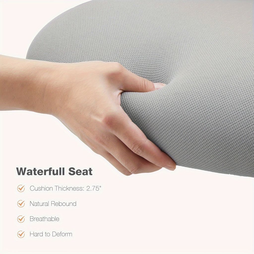 Home Office Desk Chair, Ergonomic High-Back Mesh Rolling Work Computer Chairs with Wheels and Adjustable Headrests, Comfortable Lumbar Support, Comfy Flip-up Arms for Bedroom, Study