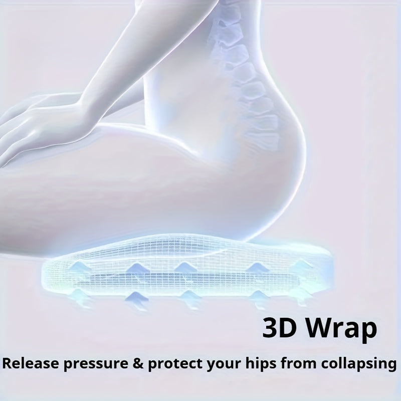 2pcs Car Heightening Cushion And Lumbar Support Set | Ergonomic Design | Enhances Driving Visibility, Comfortable for Long Sitting | Soft Memory Foam for Support | Suitable for Sedans, Suvs, And Trucks