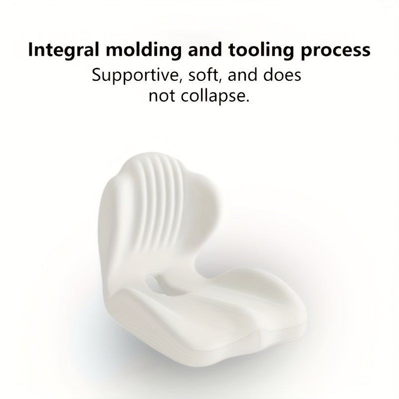 Ergonomically Designed Memory Foam Seat Cushion with a Raised Back, Breathable And Hollow Structure, Ideal for Office Chairs, Providing Comfort for Extended Sitting Periods And Versatile for Different Situations