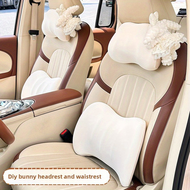 Memory Foam Headrest 2025 New DIY Memory Foam Headrest and Lumbar Support Pillow