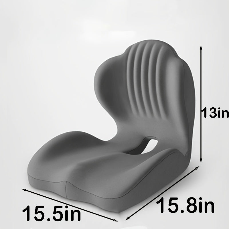 Lumbar Support with Memory Foam – Ergonomic Back & Buttock Cushion, Raised Back, Hollow Breathable, Supports the Lower Back and Back, Ideal for Office, Driving, and Long Sitting, Back Brace for Men and Women, Great for Personal Use or as a Gift