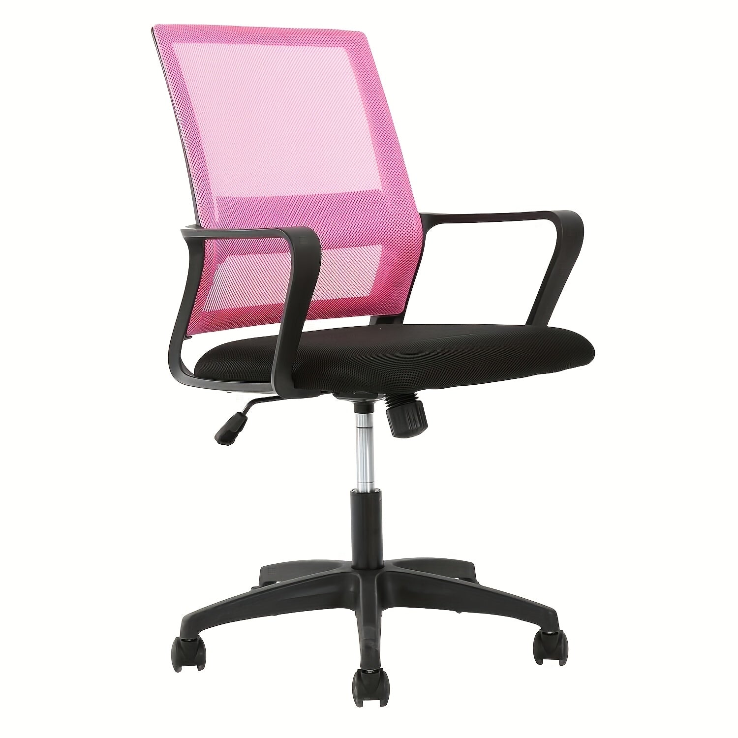 Mesh Chair, Mid-Back Office Chair Computer Chair Ergonomic Desk Chair, 5-Wheel Base & 360° Swivel, Suitable For Long Hours Of Use, Chaise Confortable, Home Office Furniture