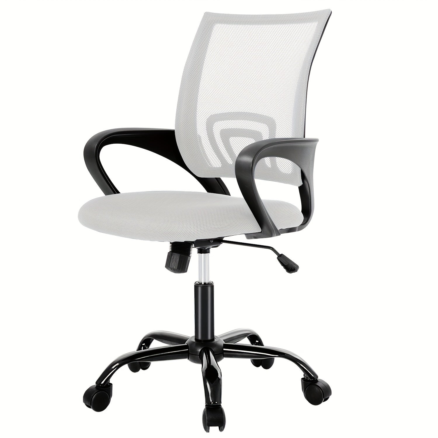 Office Chair Mid Back Swivel Lumbar Support Desk Chair, Computer Ergonomic Mesh Chair with Armrest