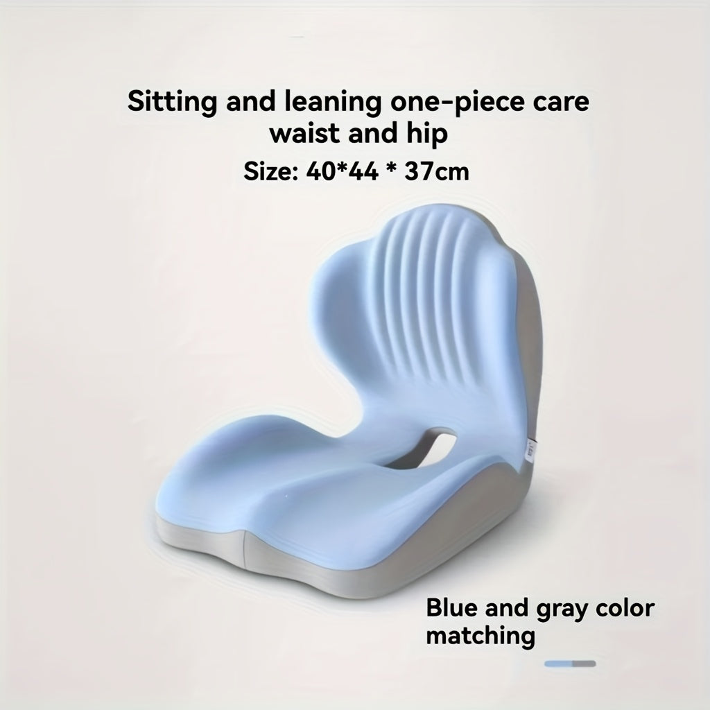 Ergonomically Designed Memory Foam Seat Cushion with a Raised Back, Breathable And Hollow Structure, Ideal for Office Chairs, Providing Comfort for Extended Sitting Periods And Versatile for Different Situations