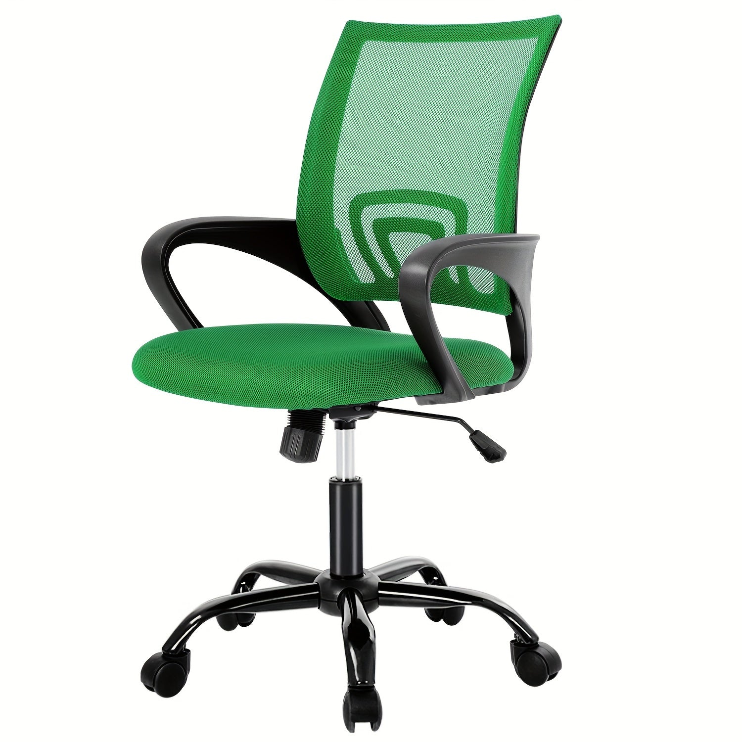 Office Chair Mid Back Swivel Lumbar Support Desk Chair, Computer Ergonomic Mesh Chair with Armrest