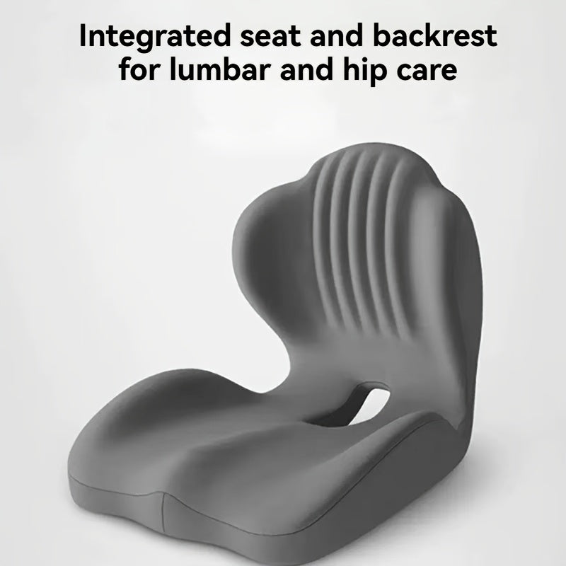 Ergonomically Designed Memory Foam Seat Cushion with a Raised Back, Breathable And Hollow Structure, Ideal for Office Chairs, Providing Comfort for Extended Sitting Periods And Versatile for Different Situations
