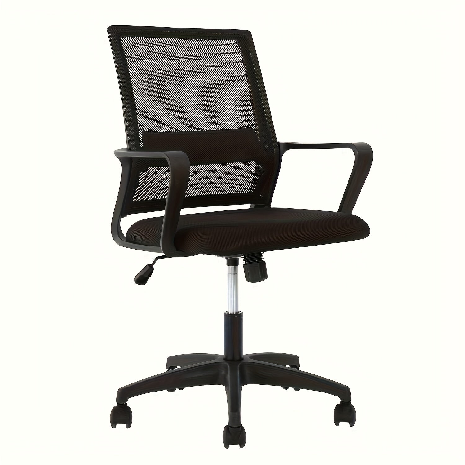 Mesh Chair, Mid-Back Office Chair Computer Chair Ergonomic Desk Chair, 5-Wheel Base & 360° Swivel, Suitable For Long Hours Of Use, Chaise Confortable, Home Office Furniture