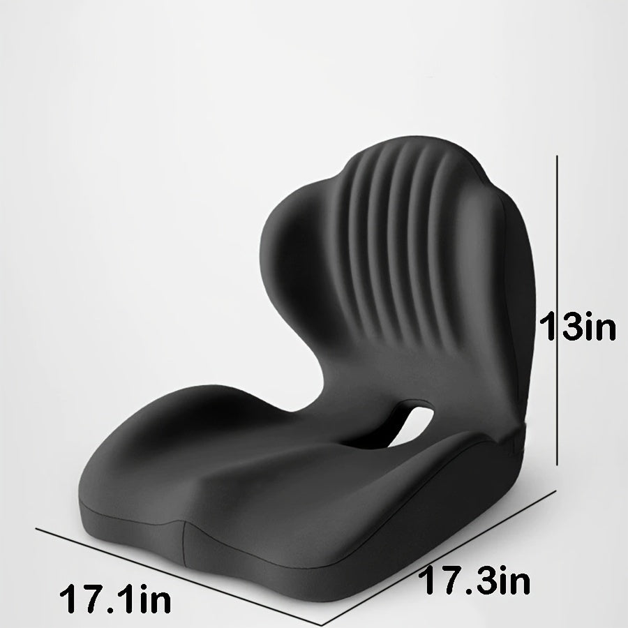 Lumbar Support with Memory Foam – Ergonomic Back & Buttock Cushion, Raised Back, Hollow Breathable, Supports the Lower Back and Back, Ideal for Office, Driving, and Long Sitting, Back Brace for Men and Women, Great for Personal Use or as a Gift