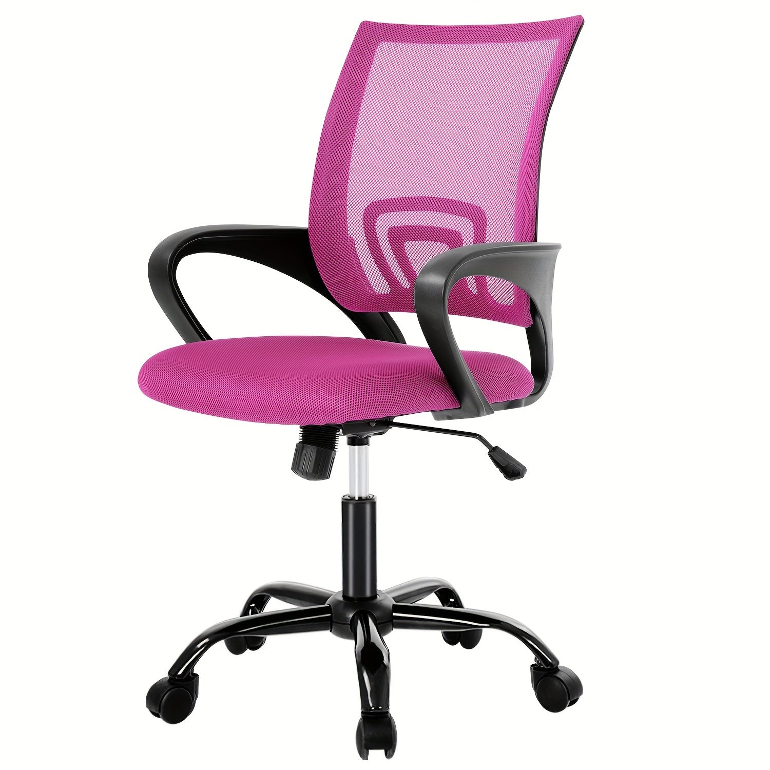 Office Chair Mid Back Swivel Lumbar Support Desk Chair, Computer Ergonomic Mesh Chair with Armrest