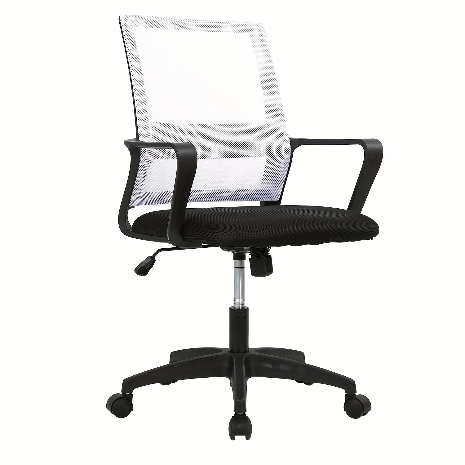 Mesh Chair, Mid-Back Office Chair Computer Chair Ergonomic Desk Chair, 5-Wheel Base & 360° Swivel, Suitable For Long Hours Of Use, Chaise Confortable, Home Office Furniture
