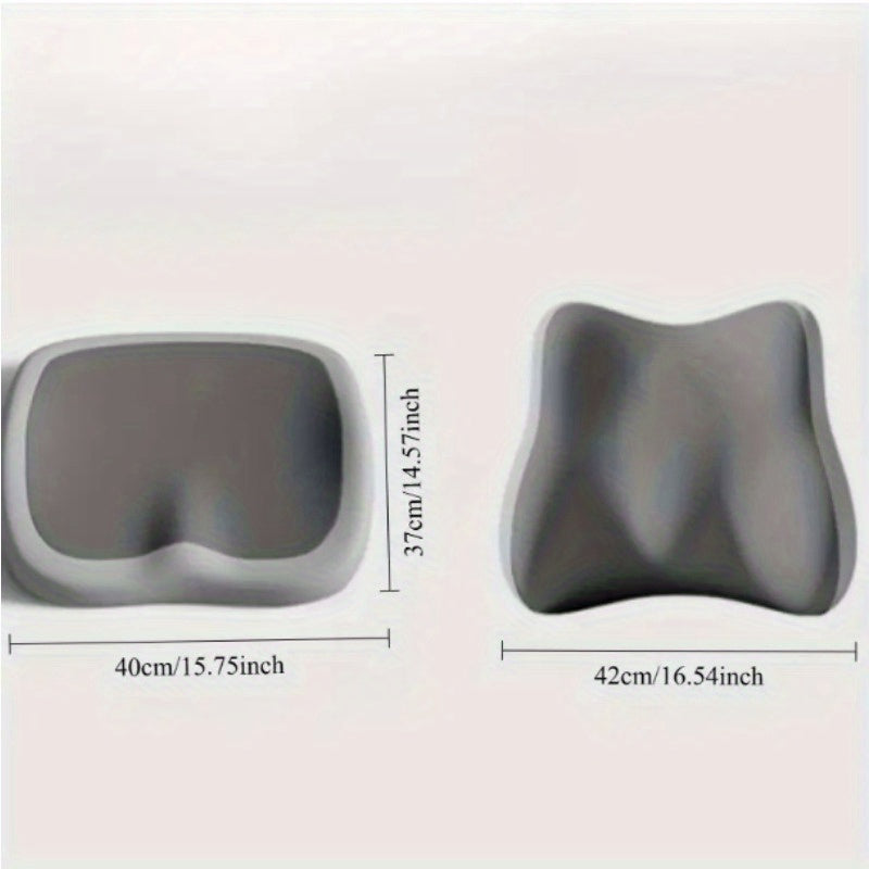 2pcs Memory Seat Lumbar Pad, Sedentary Waist Pad, Rear Cushion, Driver Booster Cushion. for All Models, Office Seats
