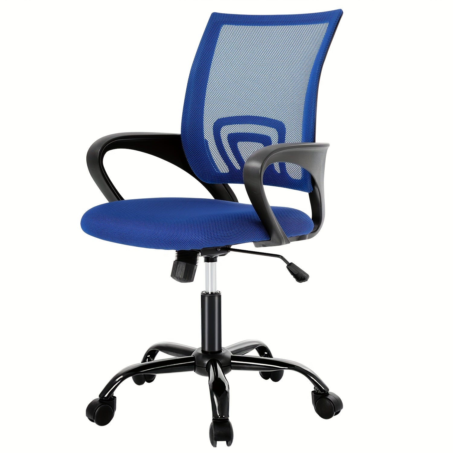 Office Chair Mid Back Swivel Lumbar Support Desk Chair, Computer Ergonomic Mesh Chair with Armrest