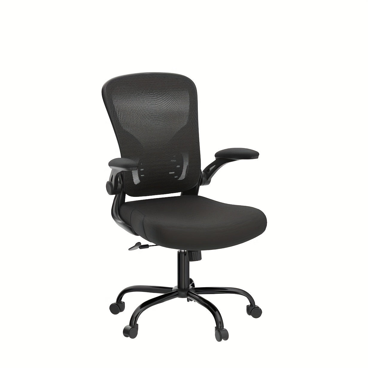 Home & Office Mesh Chair, Comfortable Breathable Adjustable Swivel Computer Chair, Ergonomic Design for Long Sitting,, Black One-piece